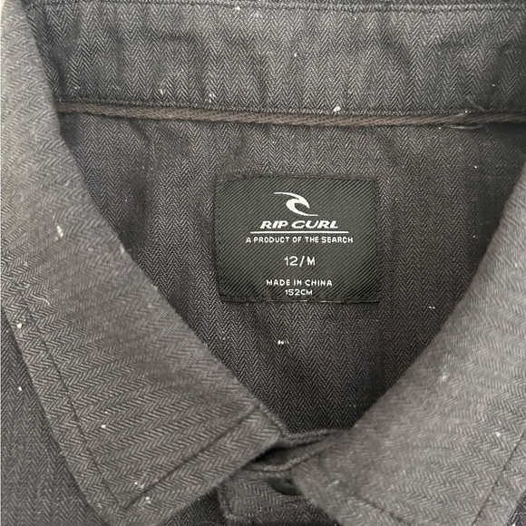 Boys Youth Rip Curl button down short sleeve short - Picture 2 of 4